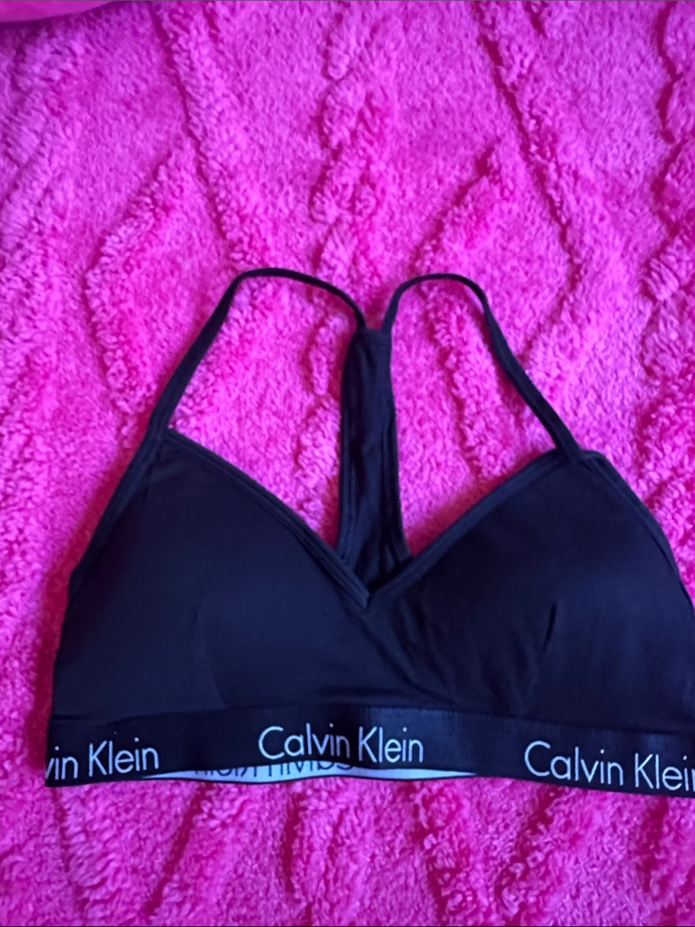 Calvin Klein Women's Bralette bundle - Black & Leopard - Picture 2 of 7